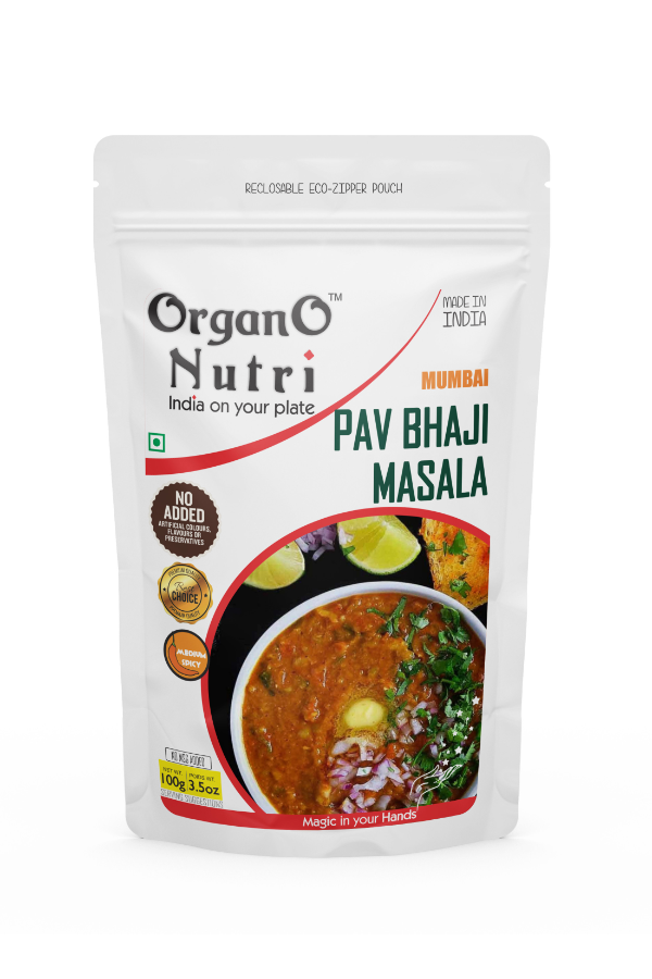 OrganoNutri Recipe Masala (Mumbai Pav Bhaji Masala | 100g)